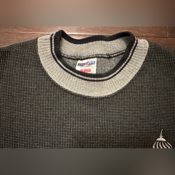 Vintage Jerzees Men’s Trump Taj Mahal Blue/Grey Fleece Sweatshirt- Size 2XL - Picture 3 of 13